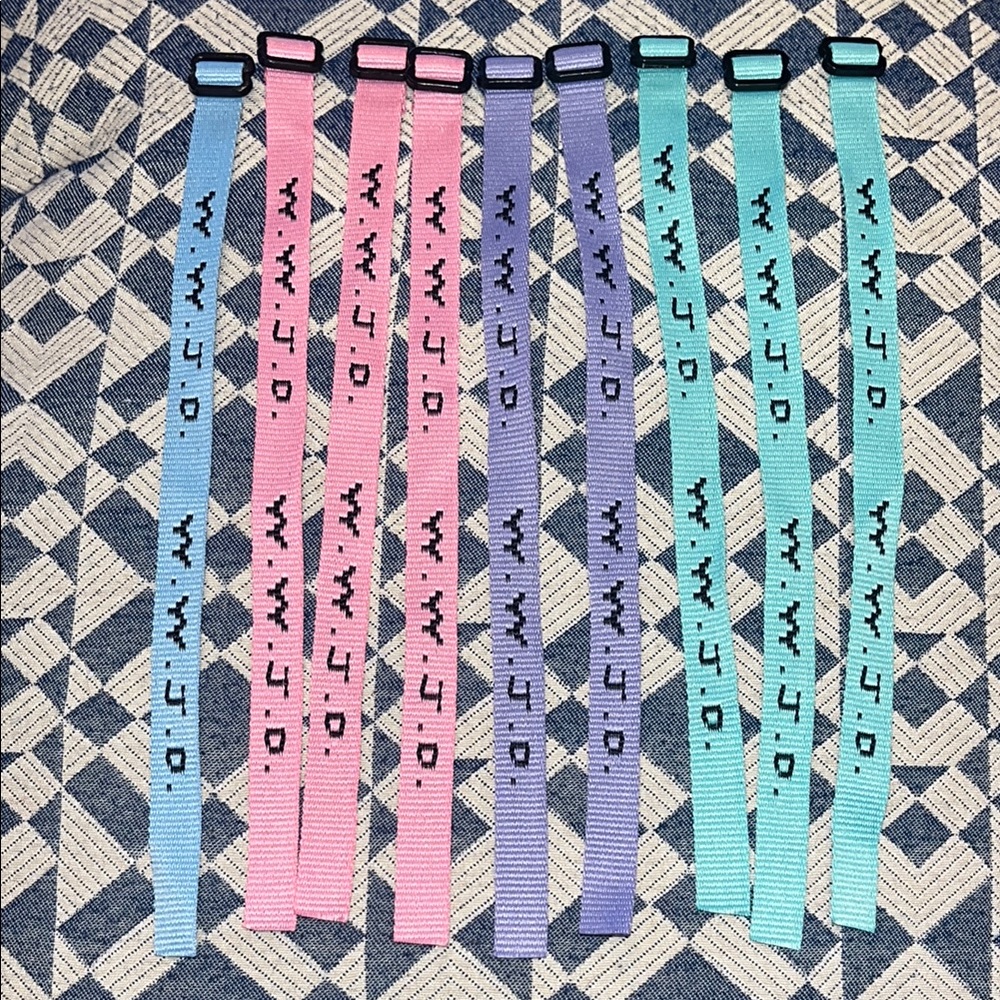 Colorful WWJD Bracelets Set